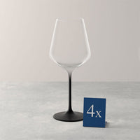 47 Cl Villeroy And Boch Manufacture Rock Calice Vino Rosso In Vetro Set 4 Pezzi