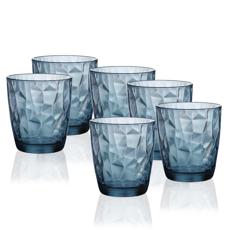 38 5 Cl Bormioli Rocco Diamond Bicchiere Acqua In Vetro Set 6 Pezzi