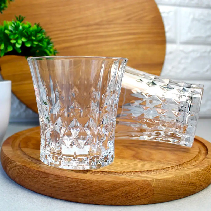 27 Cl Cristal D Arques Lady Diamond Bicchiere Whisky In Vetro Set 6 Pezzi