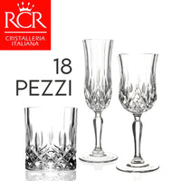 Rcr Opera Set Bibita In Vetro Set 18 Pezzi