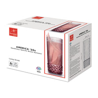40 Cl Bormioli Rocco America 20S Bicchiere Cocktail In Vetro Set 6 Pezzi