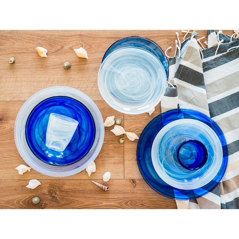 23 cl - H&H Alabastro Bicchiere Acqua In Vetro - Set 6 Pz