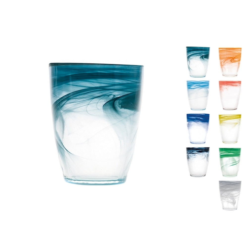 35 cl - H&H Alabastro Bicchiere Acqua In Vetro - Set 9 Pz