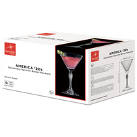 16 5 Cl Bormioli Rocco America 20S Bicchiere Martini In Vetro Set 6 Pezzi
