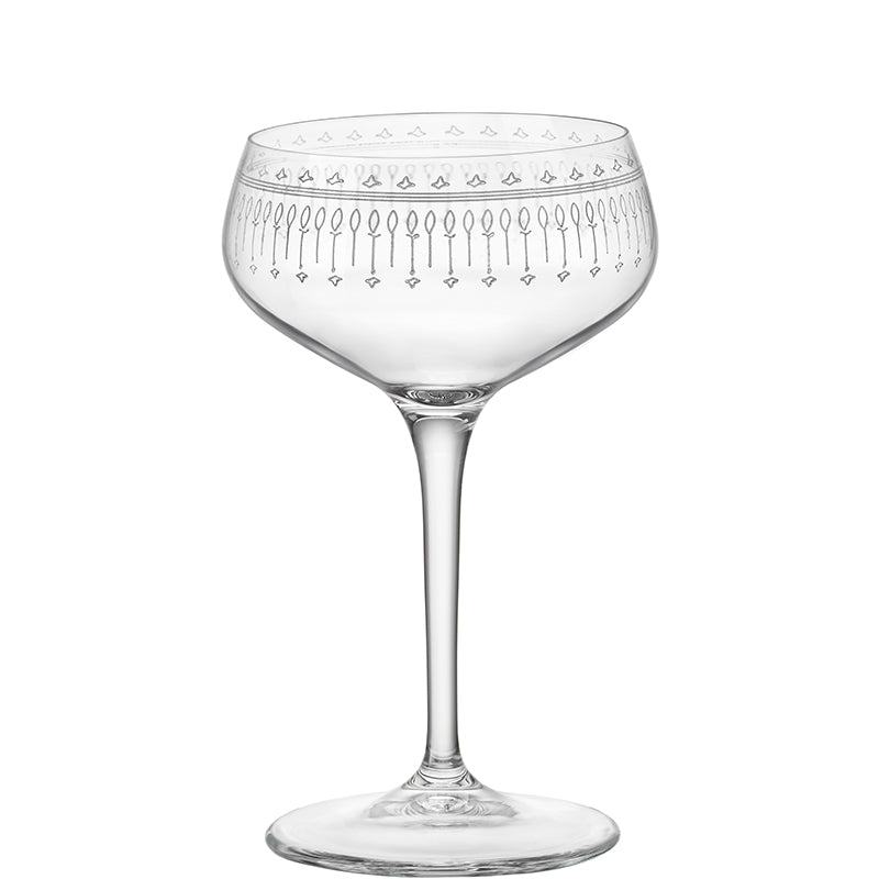 25 Cl Bormioli Rocco Bartender Novecento Calice Cocktail In Vetro Set 6 Pezzi