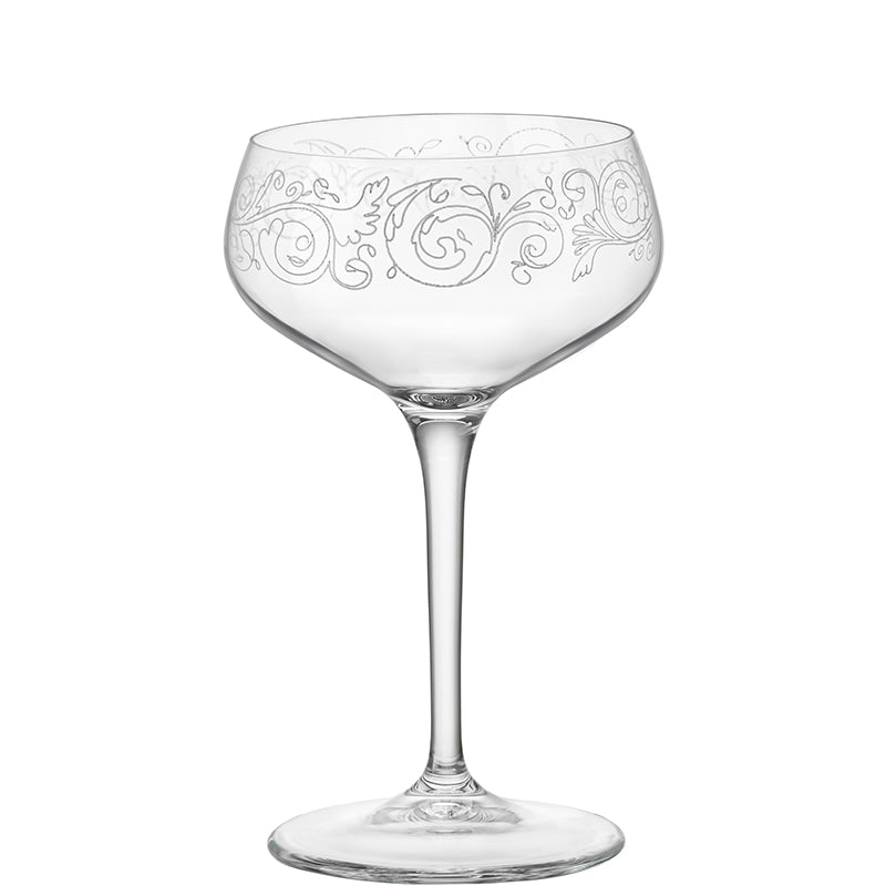 25 Cl Bormioli Rocco Bartender Novecento Calice Cocktail In Vetro Set 6 Pezzi