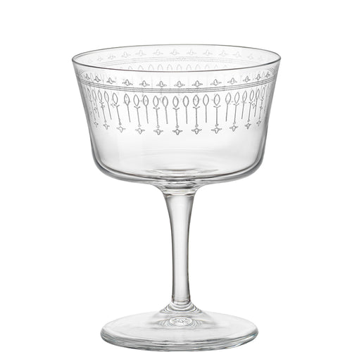 22 Cl Bormioli Rocco Bartender Novecento Calice Cocktail In Vetro Set 6 Pezzi