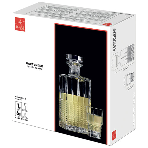 Bormioli Rocco Bartender Set Liquore In Vetro Set 7 Pezzi