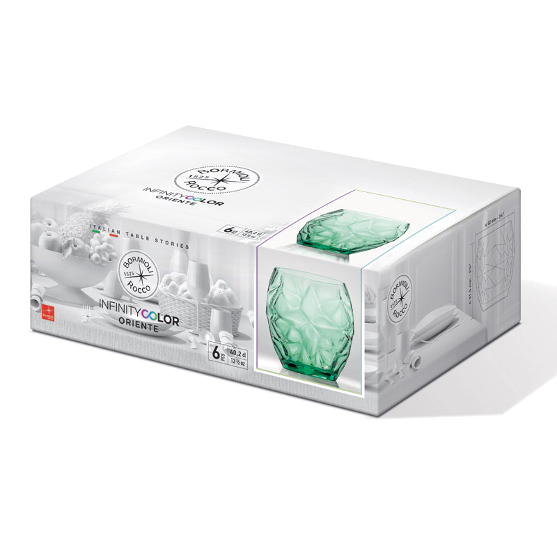 40 Cl Bormioli Rocco Oriente Bicchiere Acqua In Vetro Set 6 Pz