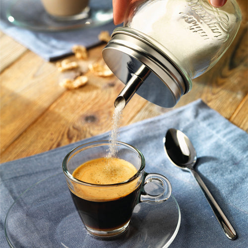 25 Cl Bormioli Rocco Quattro Stagioni Genietti Vasetto In Vetro Con Tappo Dosatore Zucchero
