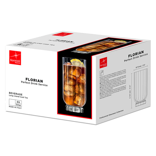 43 Cl Bormioli Rocco Florian Bicchiere Bibita In Vetro Set 6 Pezzi