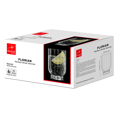 30 Cl Bormioli Rocco Florian Bicchiere Whisky In Vetro Set 6 Pezzi