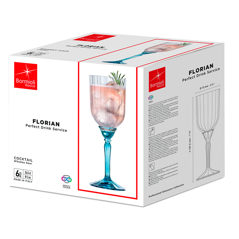 24 5 Cl Bormioli Rocco Florian Calice Cocktail In Vetro Set 6 Pezzi