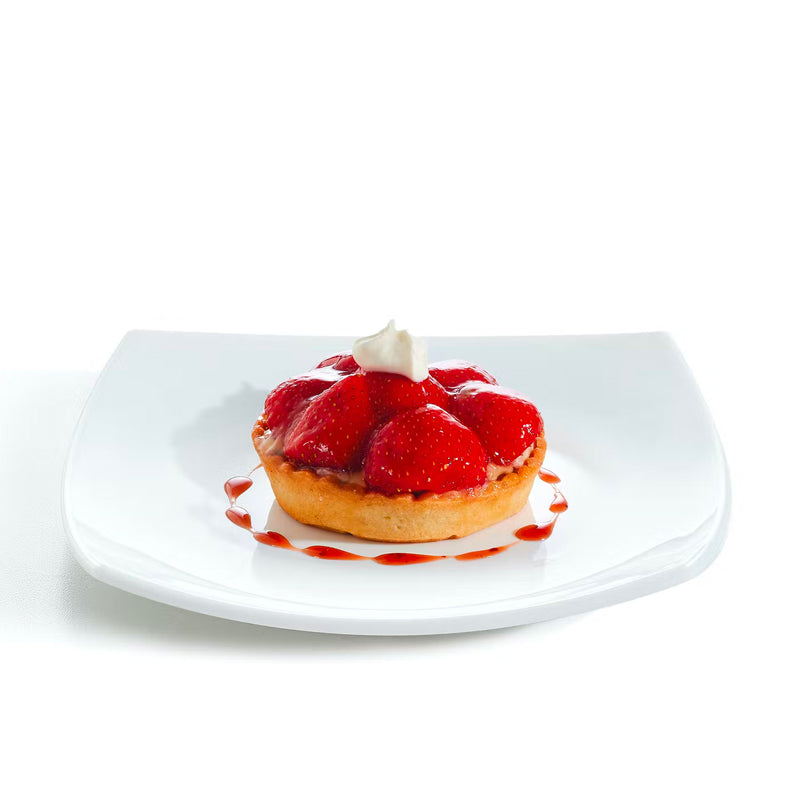 19X19 Cm Arcoroc Delice Piatto Frutta Dessert In Vetro Opale Set 6 Pz