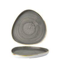 20 Cm Churchill Stonecast Piatto Piano Triangolare In Porcellana Vetrificata