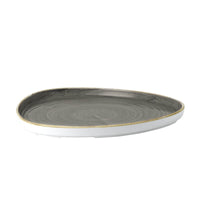 20 Cm Churchill Stonecast Piatto Piano Triangolare In Porcellana Vetrificata