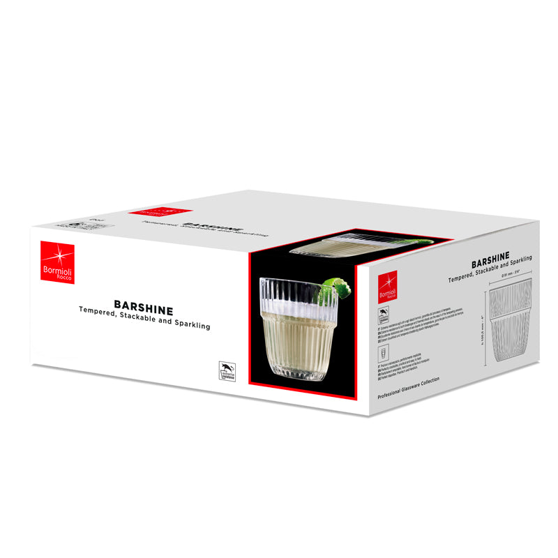 30 5 Cl Bormioli Rocco Barshine Bicchiere Whisky In Vetro Temperato Set 6 Pezzi