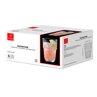 38 Cl Bormioli Rocco Barshine Bicchiere Cocktail In Vetro Temperato Set 6 Pezzi