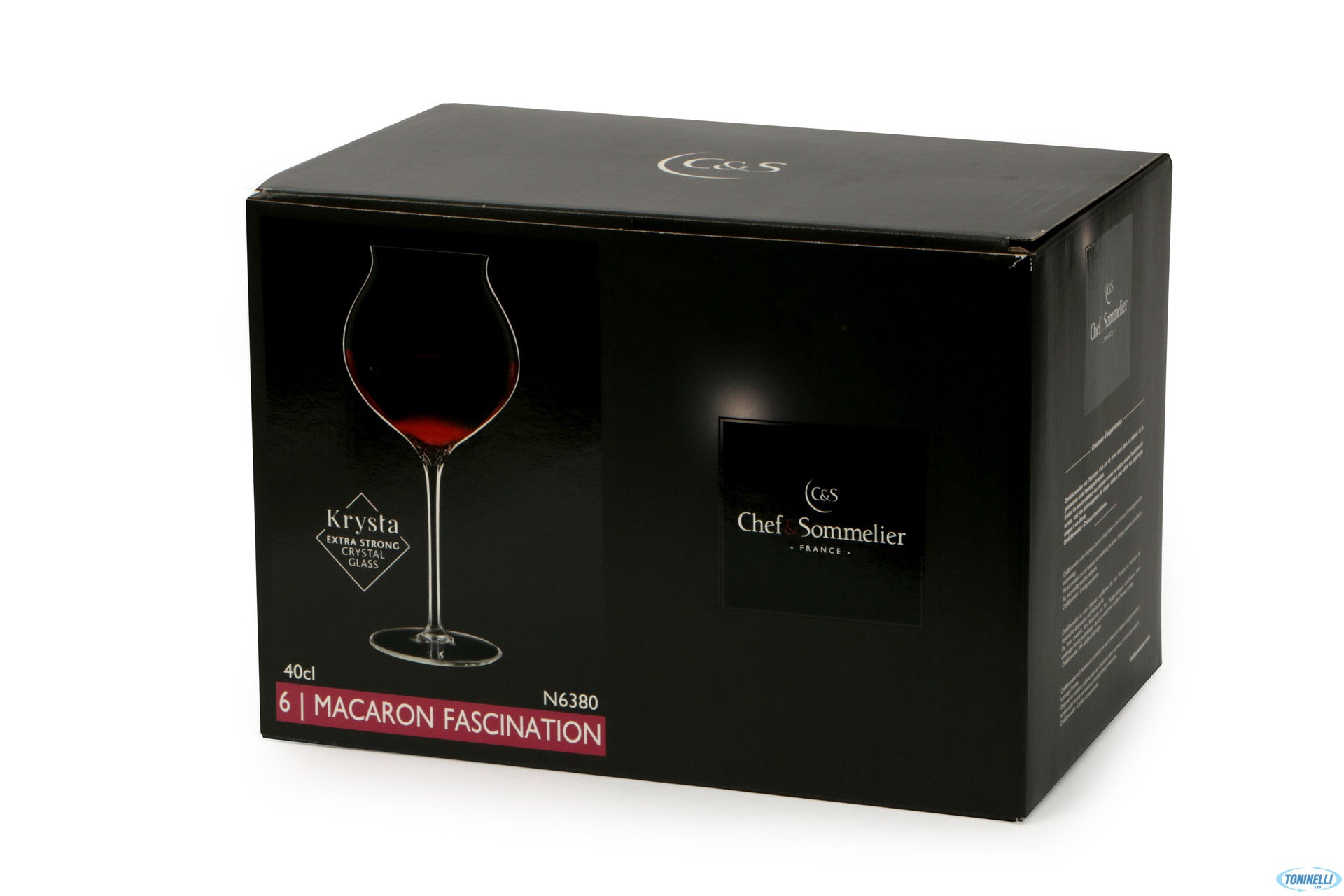 40 Cl Chef And Sommelier Macaron Calice Vino Bianco Fascination In Vetro Set 6 Pezzi