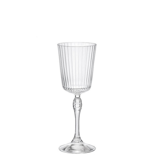 8 Cl Bormioli Rocco America 20S Calice Liquore Striato In Vetro Set 6 Pezzi