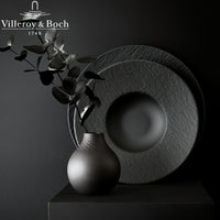 28 Cm Villeroy And Boch Manufacture Rock Piatto Pasta In Porcellana Set 6 Pz