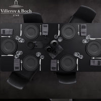 27 Cm Villeroy And Boch Manufacture Rock Piatto Piano In Porcellana Set 6 Pz