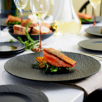 32 Cm Villeroy And Boch Manufacture Rock Piatto Pizza In Porcellana Set 6 Pz