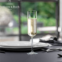 17 Cl Villeroy And Boch Newmoon Calice Flute In Vetro Set 4 Pezzi