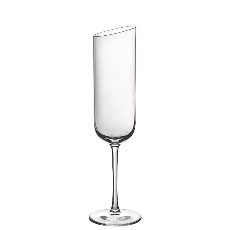 17 Cl Villeroy And Boch Newmoon Calice Flute In Vetro Set 4 Pezzi