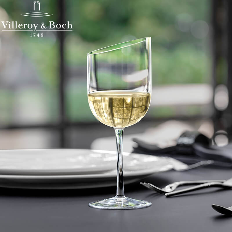 30 Cl Villeroy And Boch Newmoon Calice Vino Bianco In Vetro Set 4 Pezzi