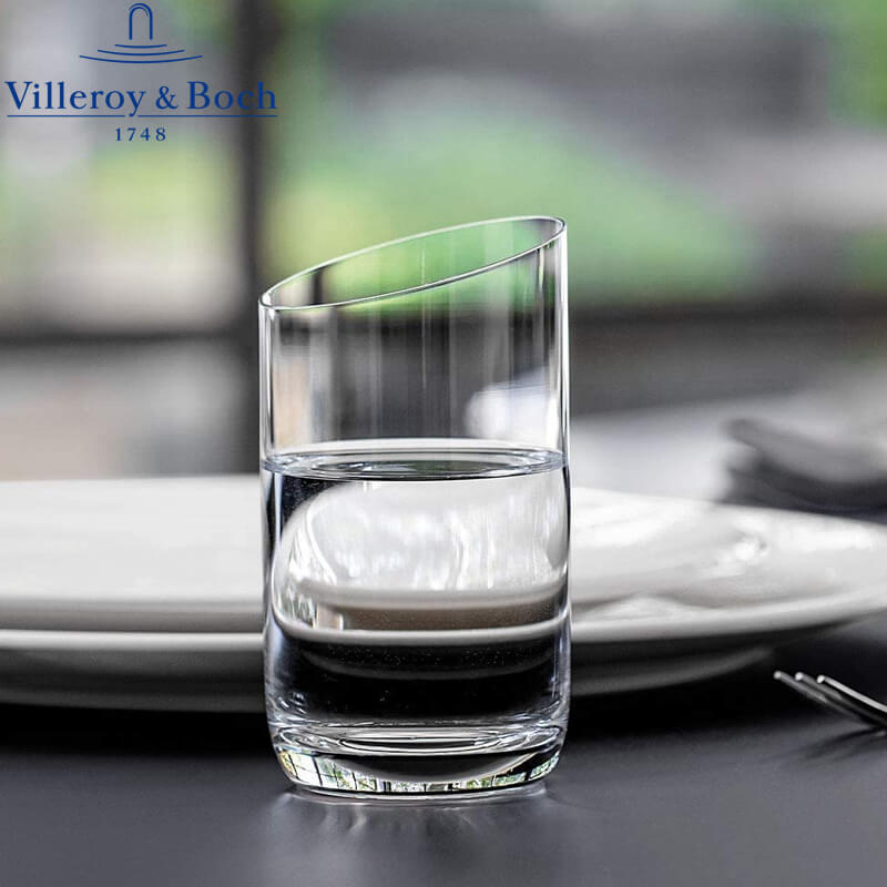 22 5 Cl Villeroy And Boch Newmoon Bicchiere Acqua In Vetro Set 4 Pezzi