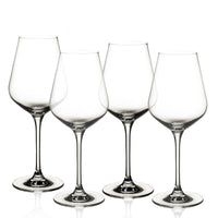 68 Cl Villeroy And Boch La Divina Calice Vino Rosso Burgundy In Vetro Set 4 Pezzi