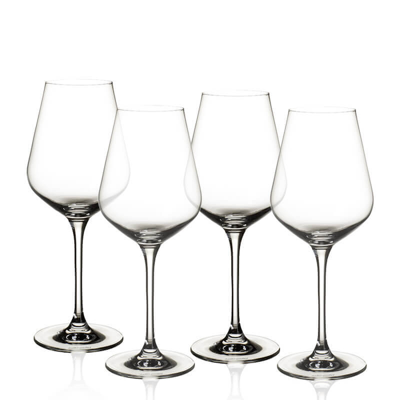 38 Cl Villeroy And Boch La Divina Calice Vino Bianco In Vetro Set 4 Pezzi