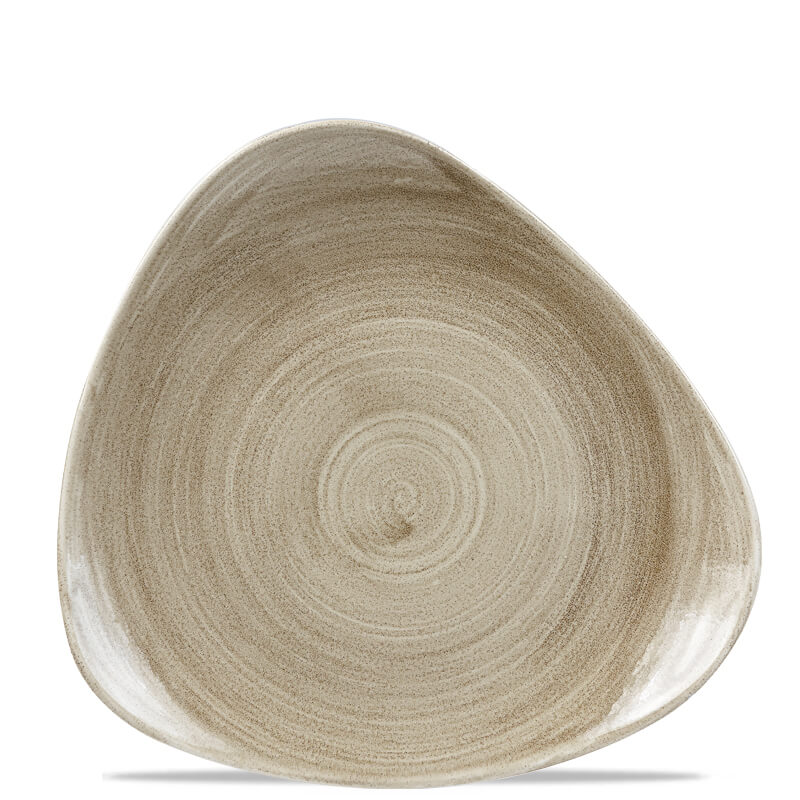 31 Cm Churchill Stonecast Piatto Piano Triangolare In Porcellana Vetrificata