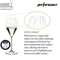 37 5 Cl Riedel Performance Calice Degustazione In Vetro Set 2 Pezzi