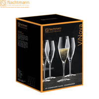 28 Cl Nachtmann Vinova Calice Flute In Vetro Set 4 Pezzi