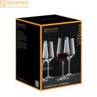 55 Cl Nachtmann Vinova Calice Vino Rosso In Vetro Set 4 Pezzi