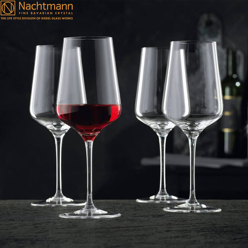 55 Cl Nachtmann Vinova Calice Vino Rosso In Vetro Set 4 Pezzi