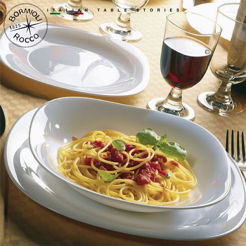 Bormioli Rocco Parma Servizio Piatti In Vetro Opale Set 19 Pz