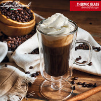 25 Cl Bormioli Luigi Thermic Glass Irish Coffee Bicchiere Cappuccino In Vetro Borosilicato Set 2 Pezzi