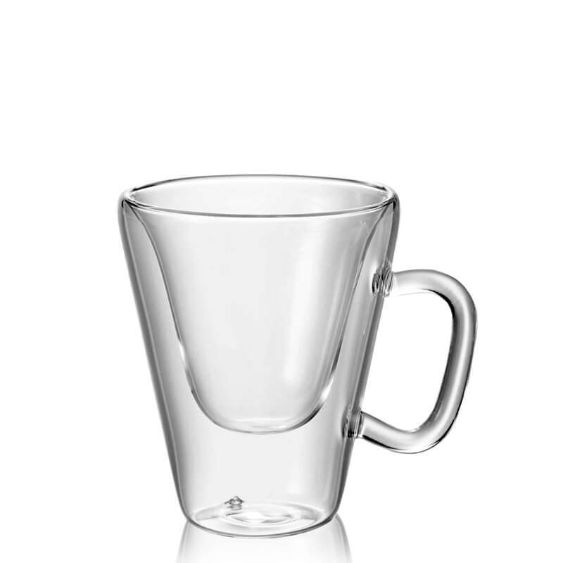 8 5 Cl Bormioli Luigi Thermic Glass Tazzina Caffe Costa Rica In Vetro Borosilicato Set 2 Pezzi