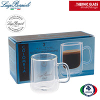 10 Cl Bormioli Luigi Thermic Glass Tazzina Caffe Doppia Parete In Vetro Borosilicato Set 2 Pezzi
