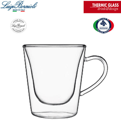 12 Cl Bormioli Luigi Thermic Glass Tazzina Caffe In Vetro Borosilicato Set 2 Pezzi
