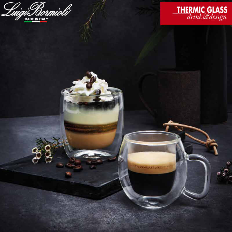 30 Cl Bormioli Luigi Thermic Glass Supremo Tazza The In Vetro Borosilicato Set 2 Pezzi