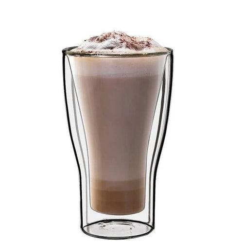 34 Cl Bormioli Luigi Thermic Glass Duos Bicchiere Cappuccino In Vetro Borosilicato Set 2 Pezzi