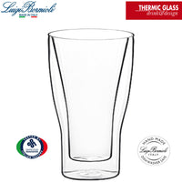 34 Cl Bormioli Luigi Thermic Glass Duos Bicchiere Cappuccino In Vetro Borosilicato Set 2 Pezzi