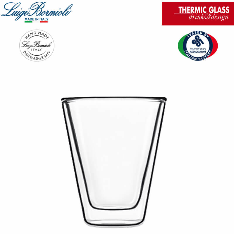 8 5 Cl Bormioli Luigi Thermic Glass Tazzina Caffe Caffeino In Vetro Borosilicato Set 2 Pezzi