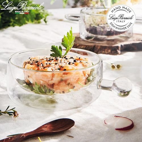 16 Cl Bormioli Luigi Thermic Glass Tegamino In Vetro Borosilicato Set 2 Pezzi