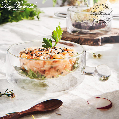 25 Cl Bormioli Luigi Thermic Glass Tegamino In Vetro Borosilicato Set 2 Pezzi