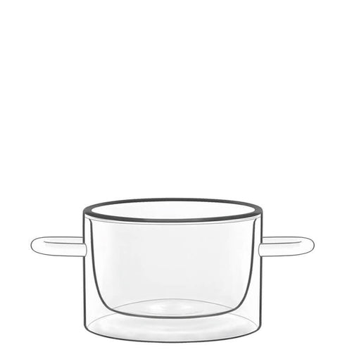 12 Cl Bormioli Luigi Thermic Glass Contenitore Ermetico Rotondo In Vetro Termico Set 2 Pz
